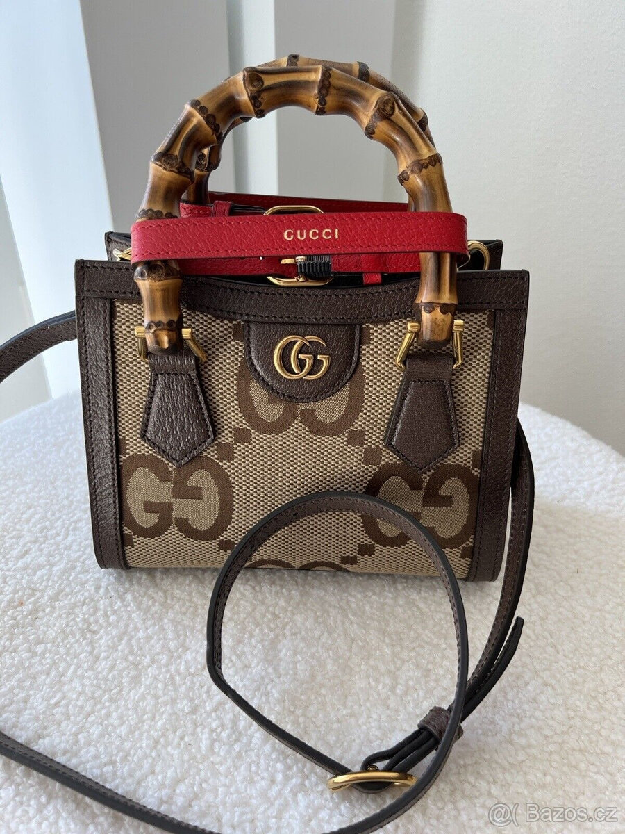 ORIGINÁLNÍ TAŠKA GUCCI DIANA MINI SHOPPER JUMBO GG NOVÁ S FA