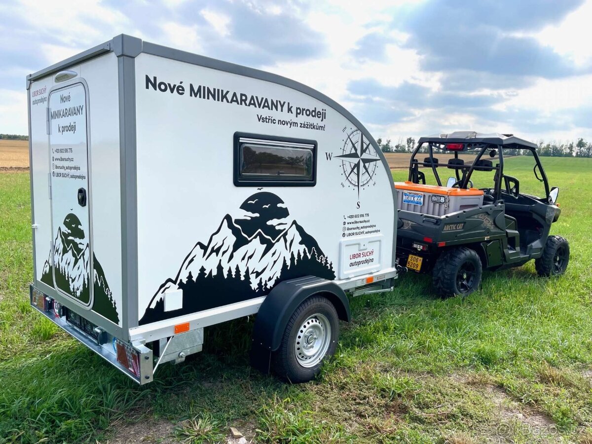 Minikaravan - bržděný