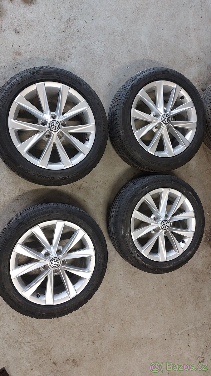 Originální kola Borbet 17" Rozměr 7jx17 et 42 rozteč 5x112m