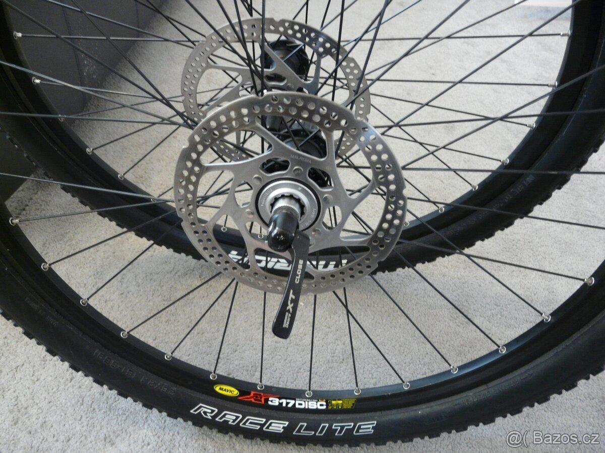 Zapletená kola 26" - Deore XT - Mavic 317 Disc