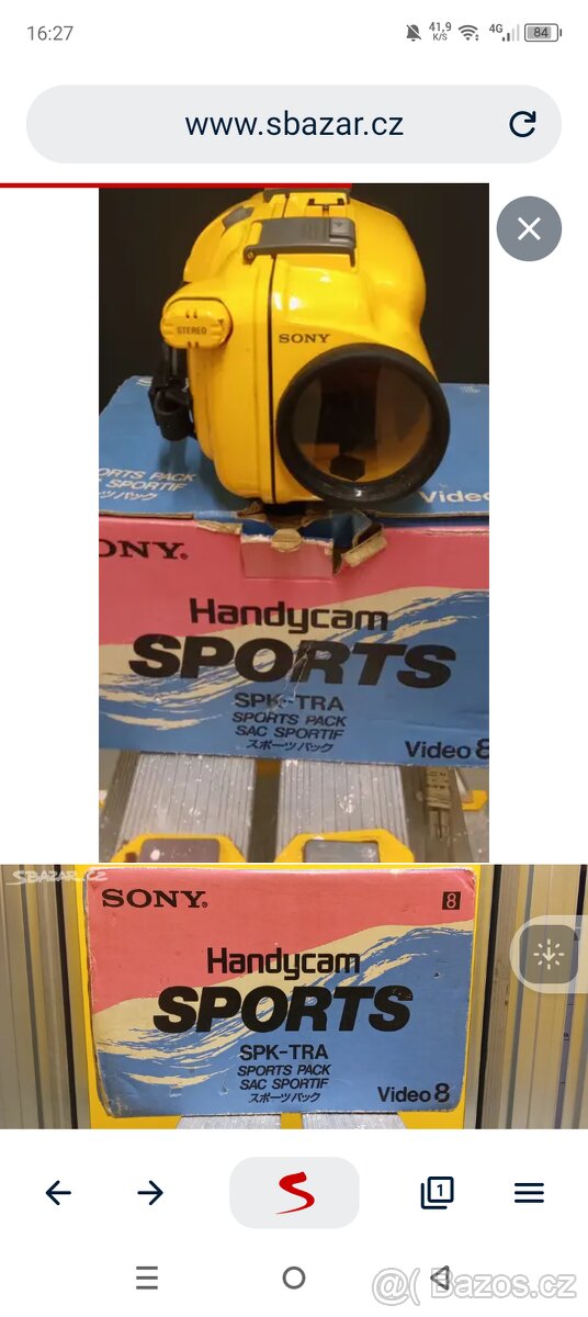 Podvodní Sony pouzdro pro kameru