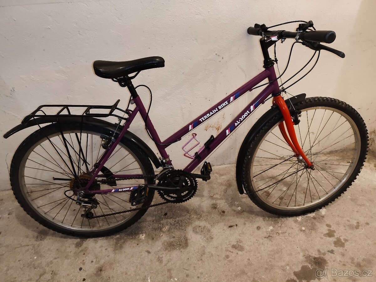 Horské kolo Terrain Bike AL 2001 –26", nosič, plně pojízdné