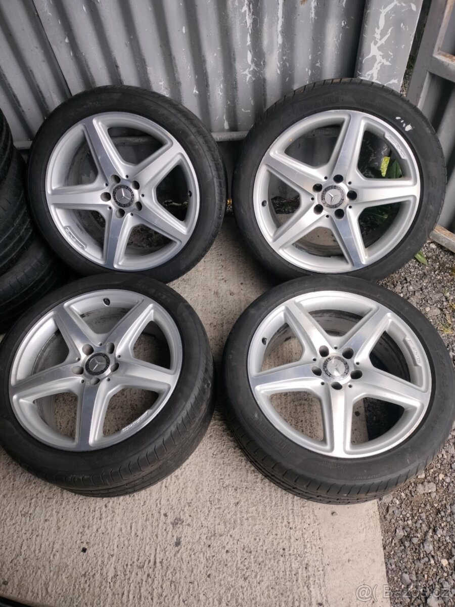 4ks alu disky MB AMG 5x112 R18 pneu dvojrozmer