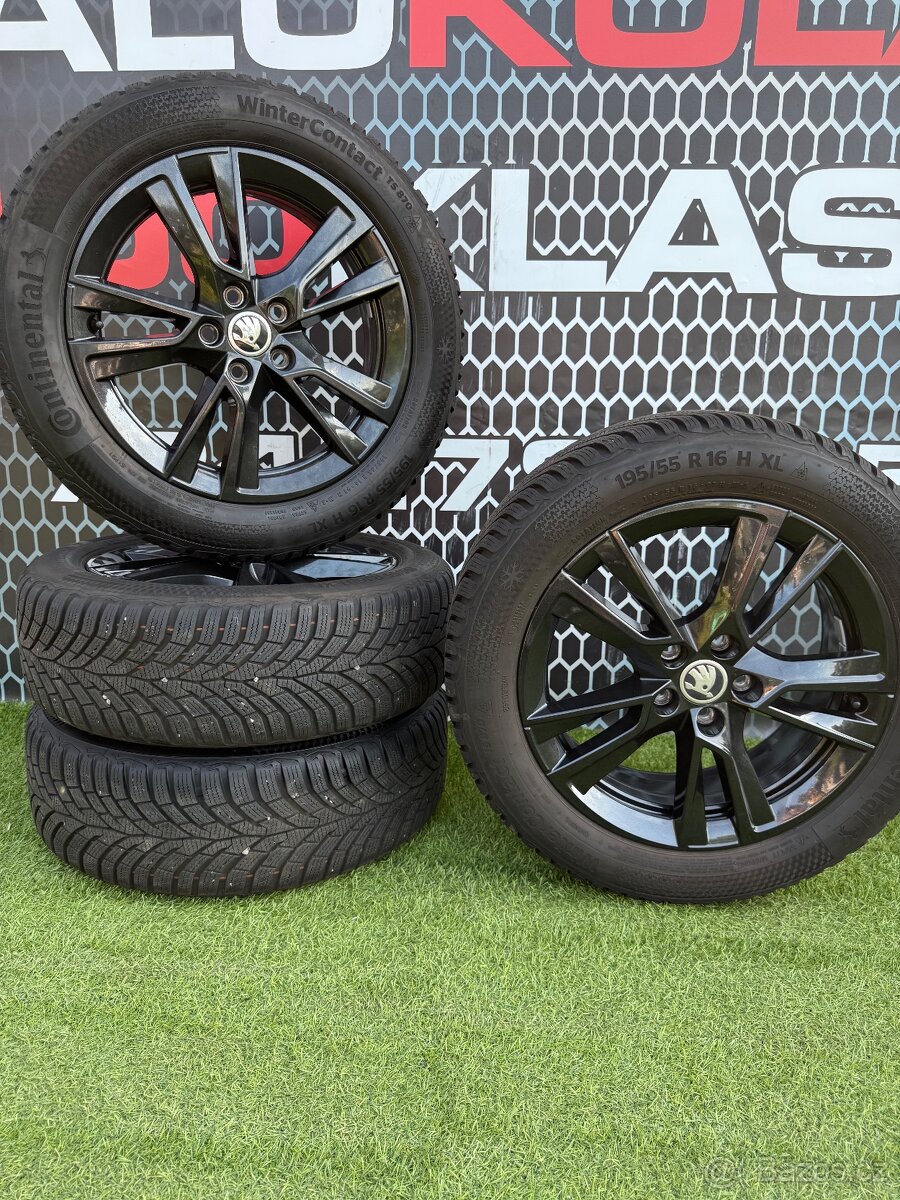 Škoda Fabia IV - 195/55 R16 - ZÁNOVNÍ ZIMNÍ SADA CONTINENTAL
