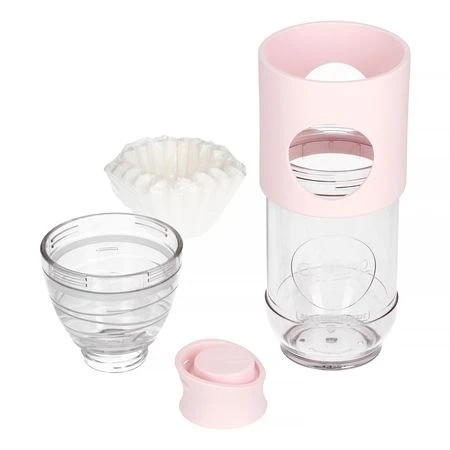 Ruční kávovar Cafflano® Go-Brew - růžový Dripper