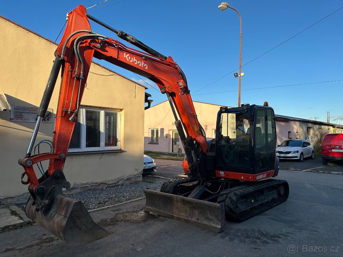 Pásový bagr Kubota KX080-4,8315kg,r.v2016