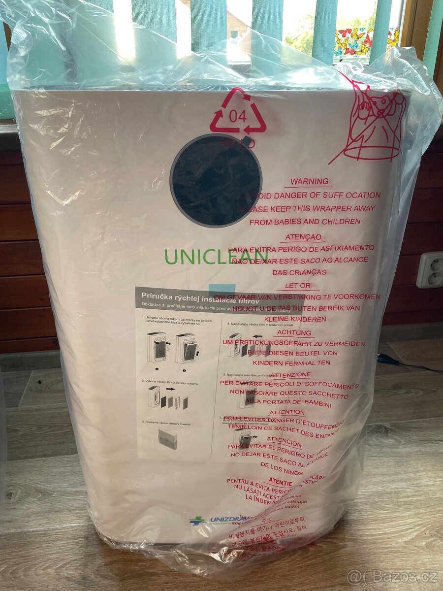 Čistička vzduchu UNICLEAN s UVC lampou a smart wifi ovládání