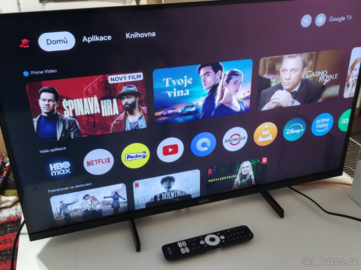 Televize KIVI 32" QLED, Full HD, Smart Google TV, záruka