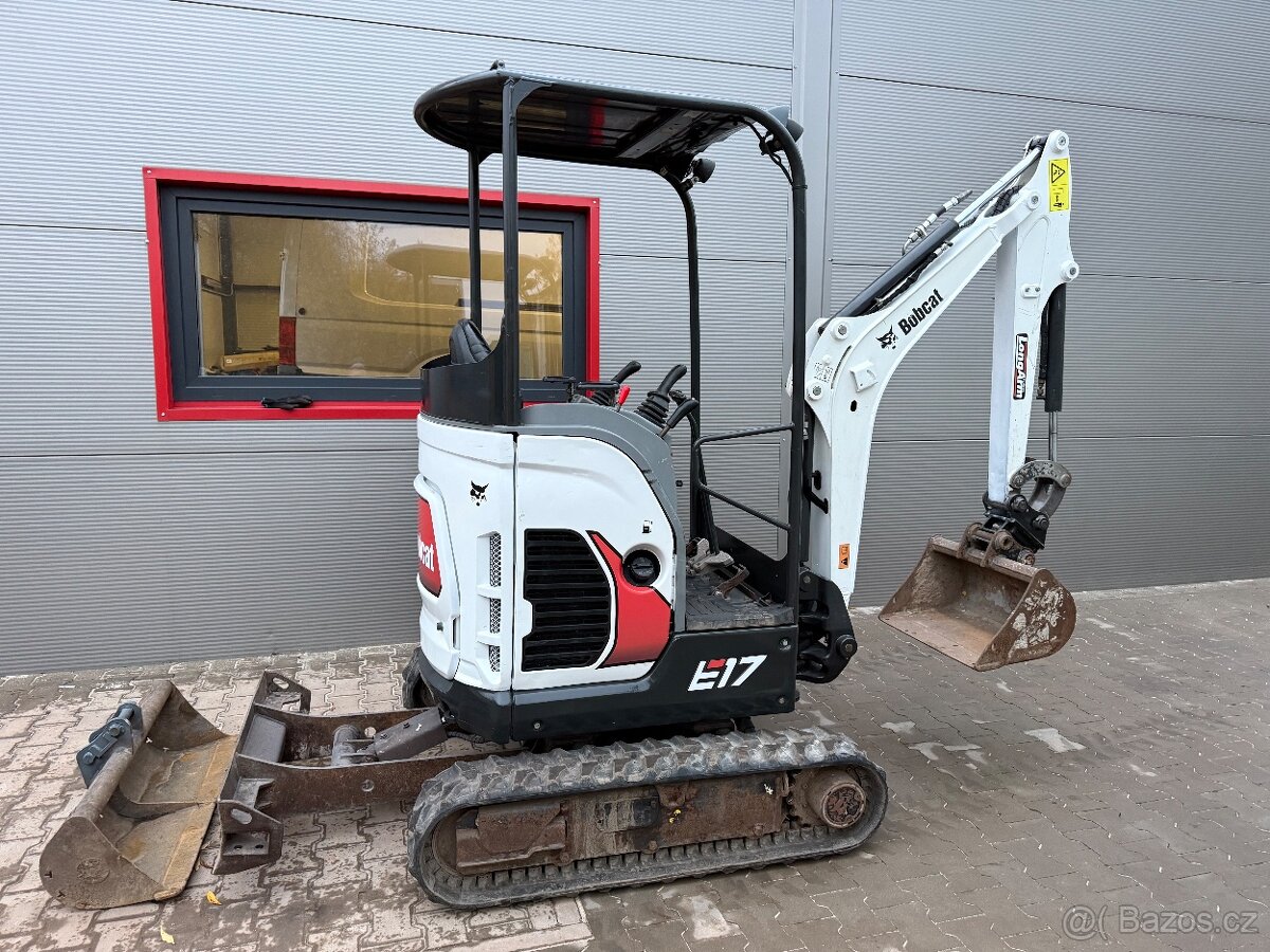 Bobcat E17z Minibagr 1,75T + 2x lžíce rok 2021