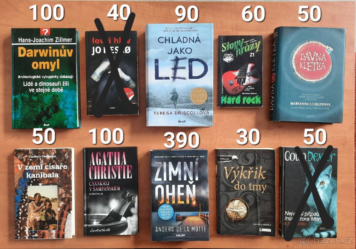 Knihy různých žánrů