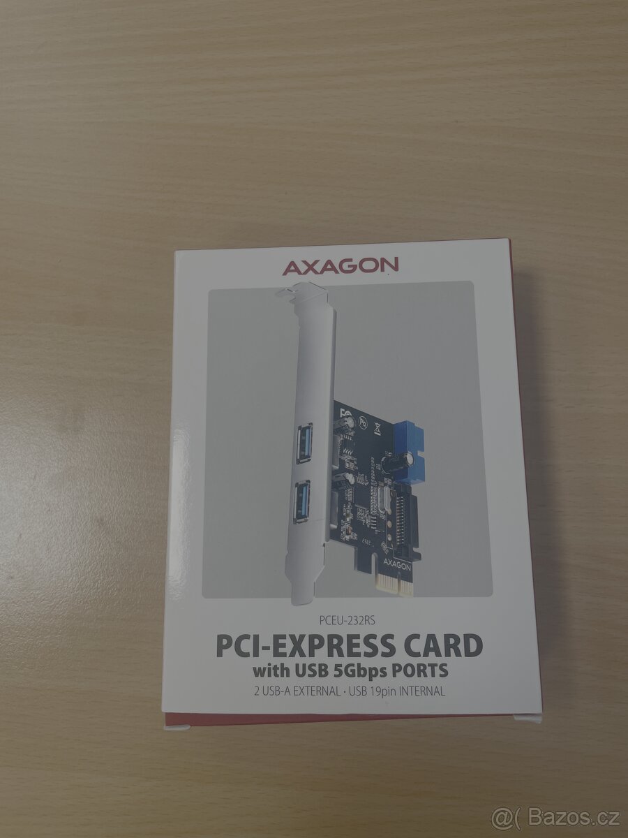 PCI express rozšiřující karta s USB 5Gbps