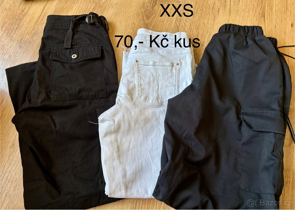 Dámské/dívčí kalhoty, sukně, topy, overaly