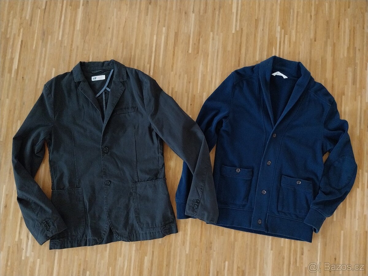 Chlapecké sako vel. 164, zn. H&M, košile