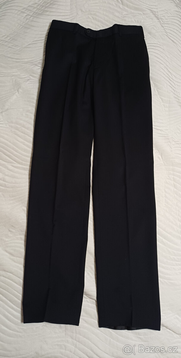 Černé vlněné kalhoty Laffitte (Vitale Barberis Canonico) vel