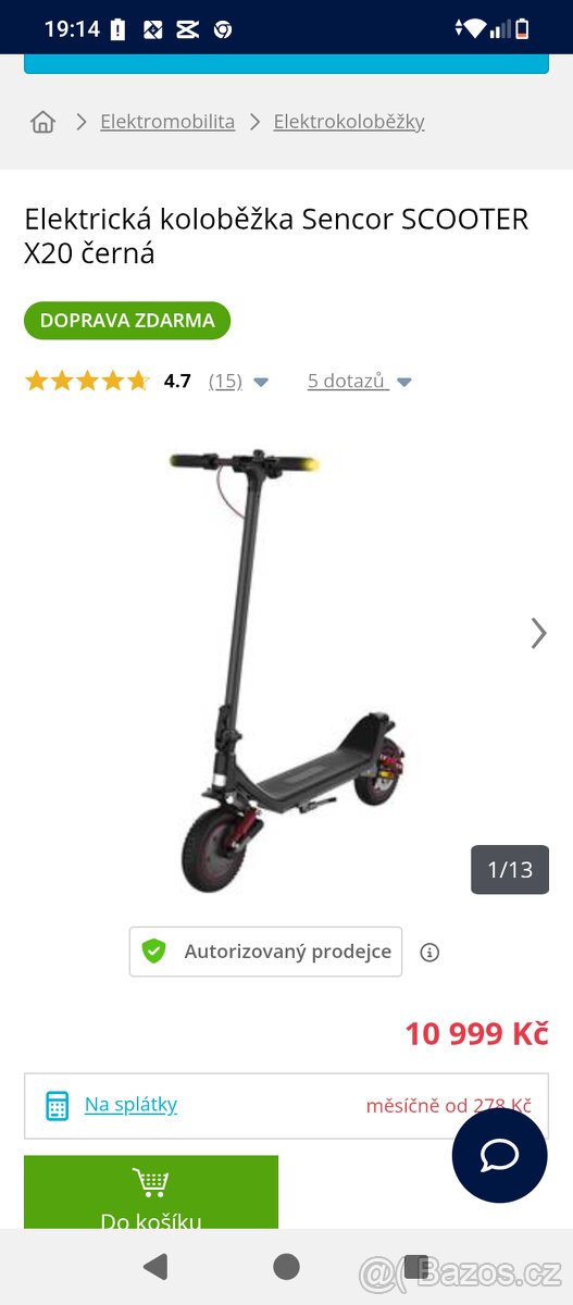 Elektrická koloběžka