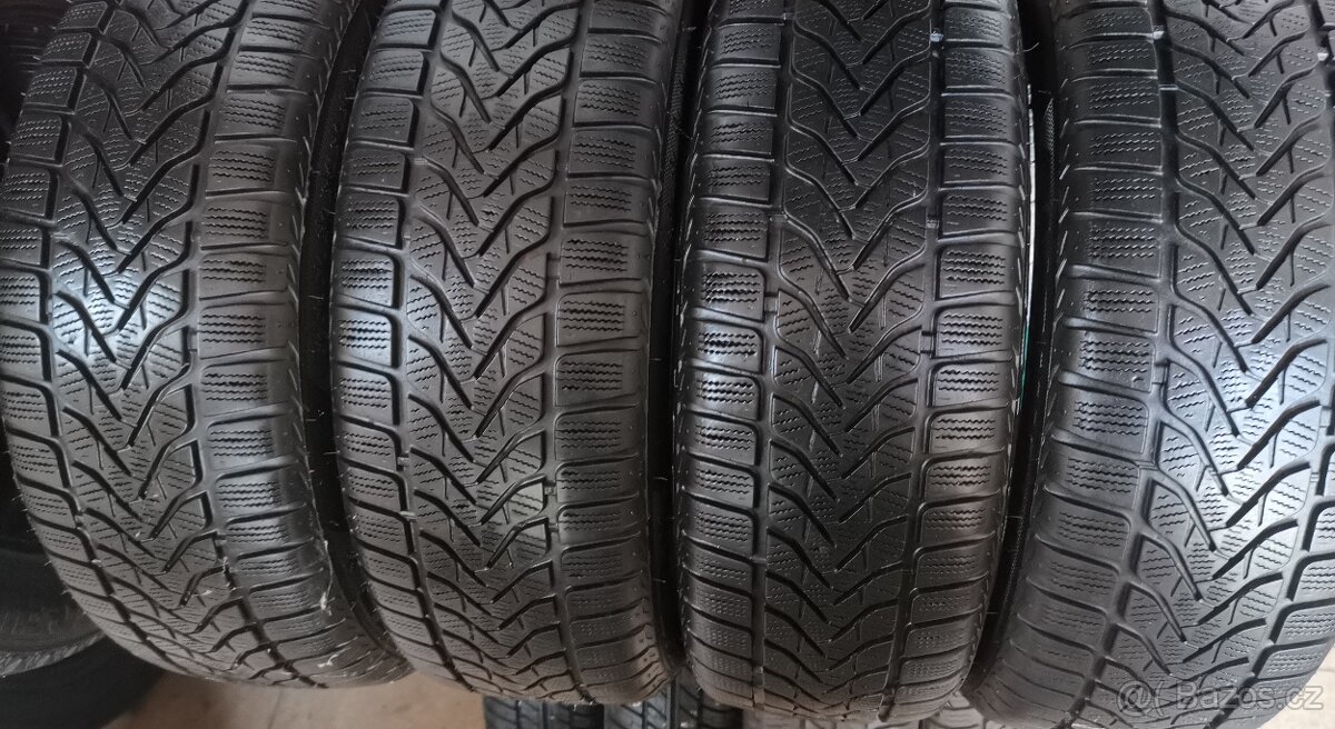 4 kusy málo jeté zimní pneu 185/60R15 88T, MONTÁŽ ZDARMA