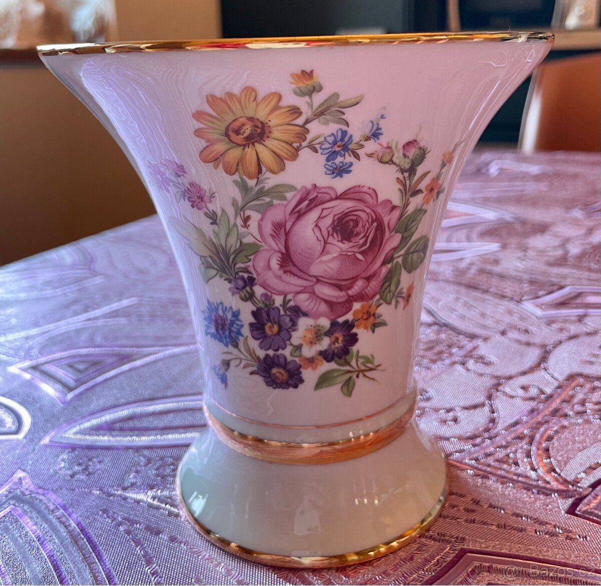 Czechoslovakia - karlovarský porcelán - pěkná velká váza