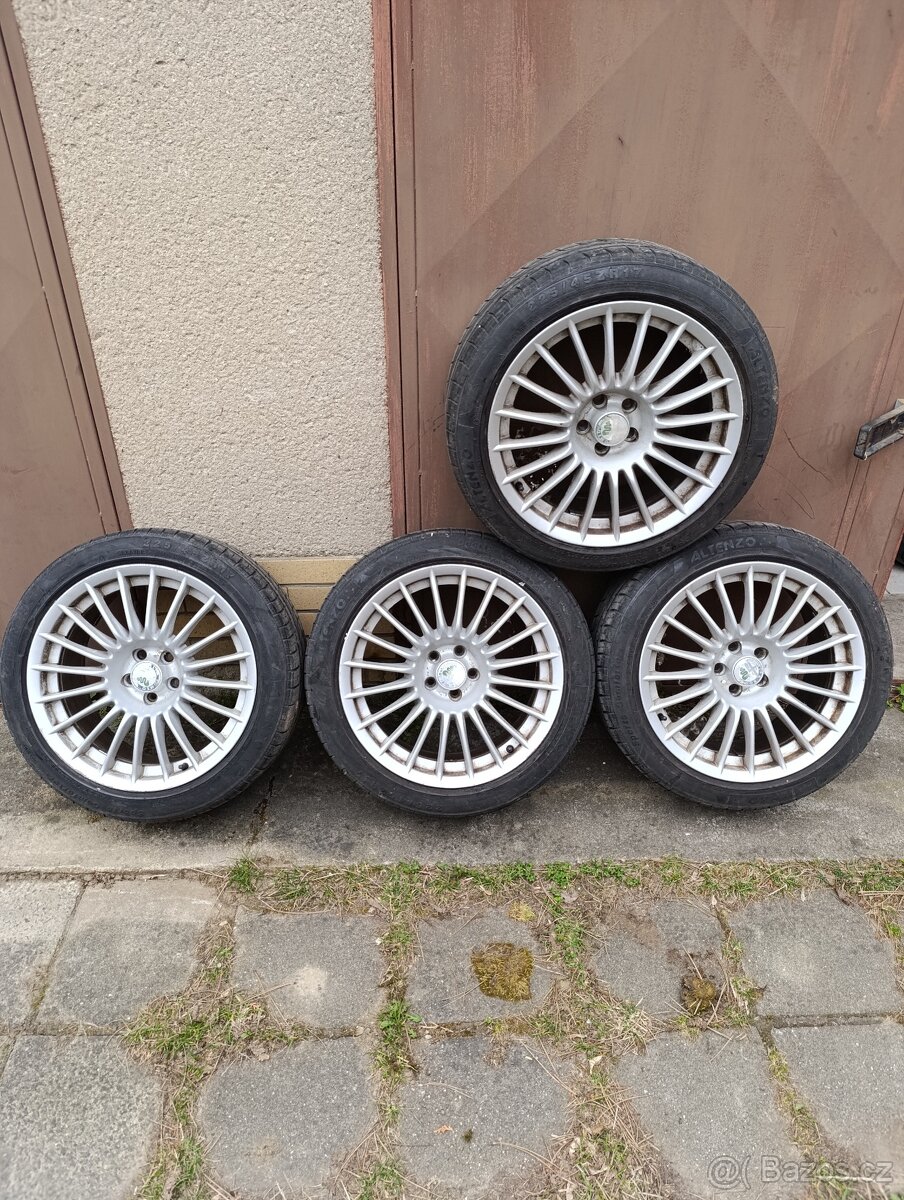 ALU 17", rozteč 5x98, letní pneu
