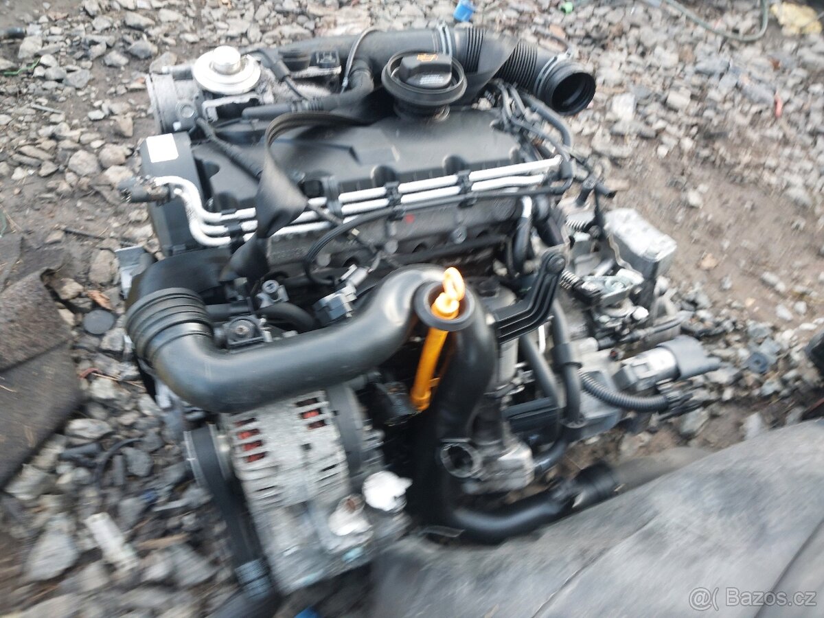 Motor 1.9tdi bxe 77kw kompletní