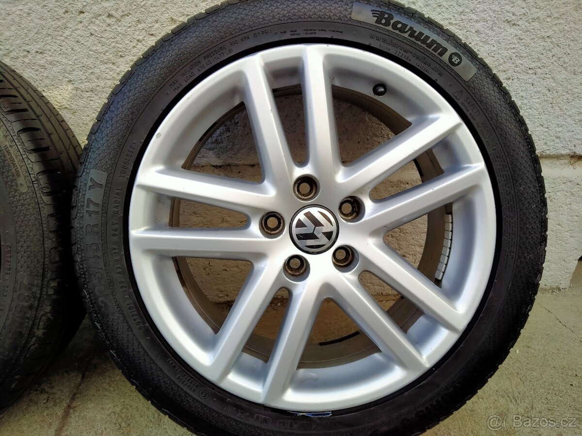 Alu kola originál Volkswagen, 7,5J x 17, 5x112, ET 47