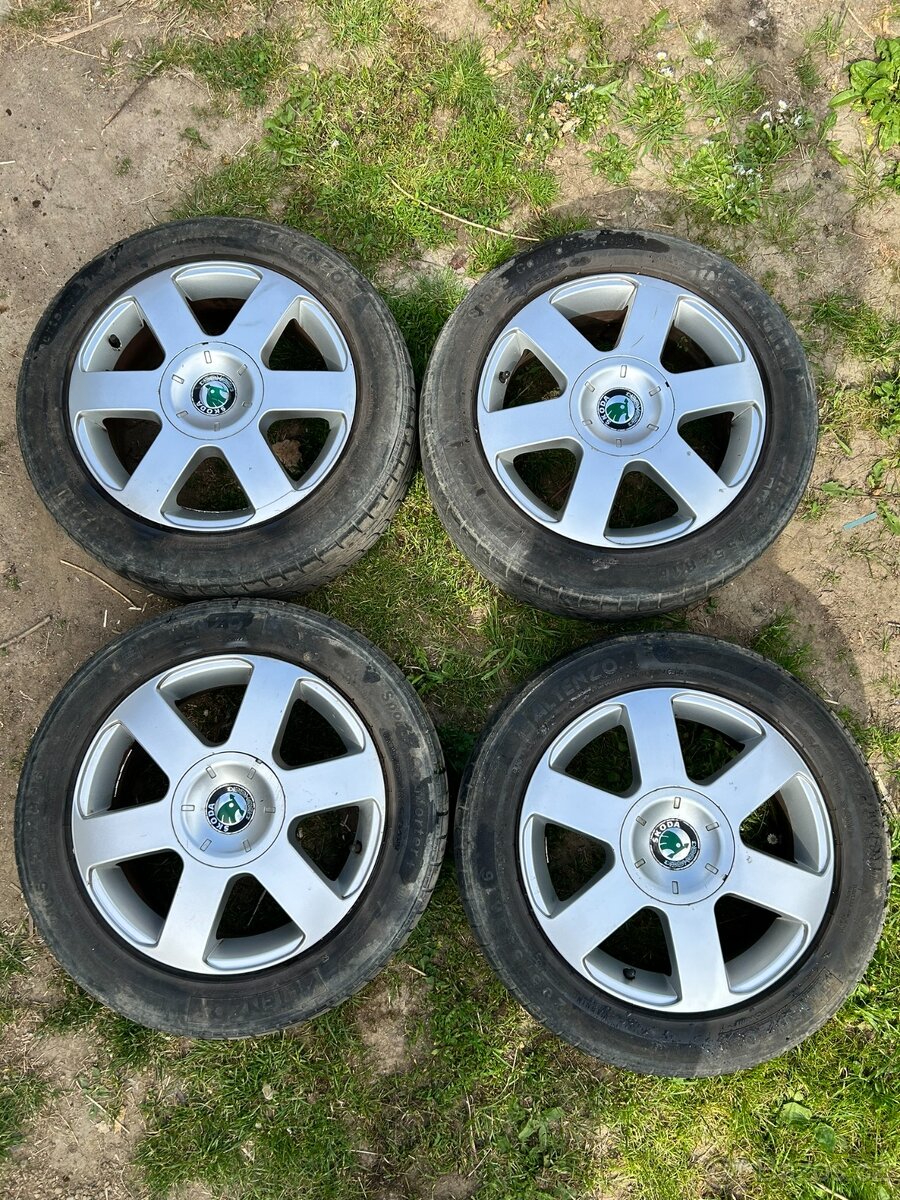 Originální hliníkové disky Škoda R16 5x112
