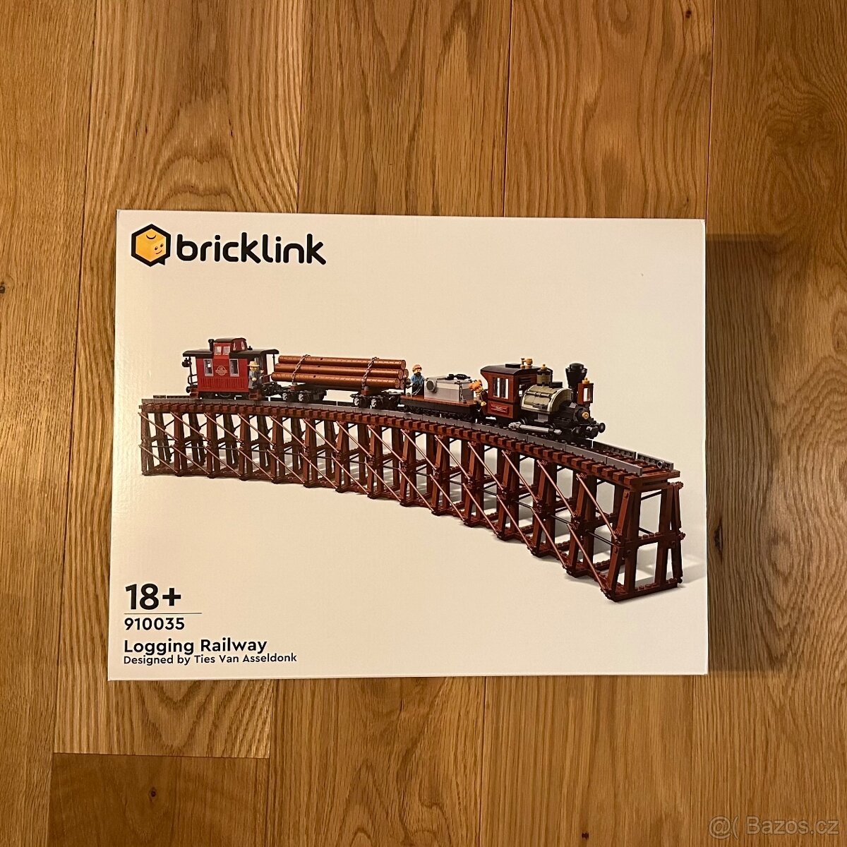 LEGO Bricklink series 910035 Přeprava dřeva po železnici