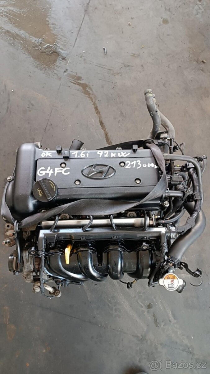 motor 1.6i 92kW typ motoru G4FC