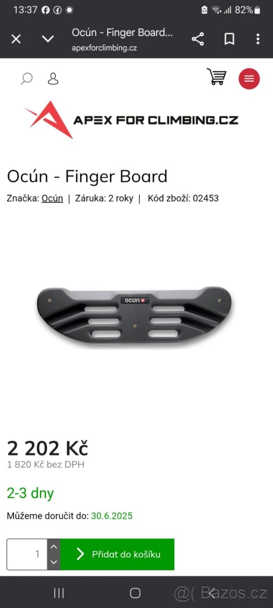 lezecký board Ocún