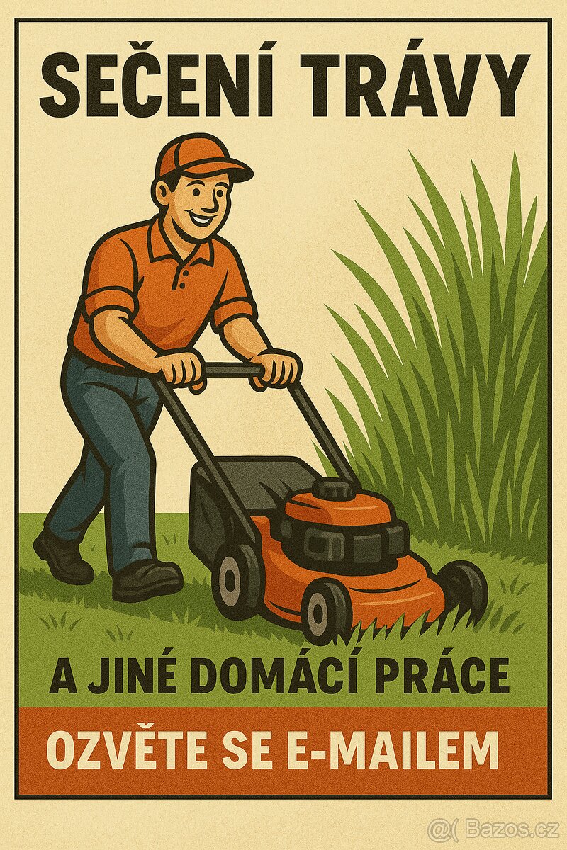 sekání trávy a jiné pomocné práce