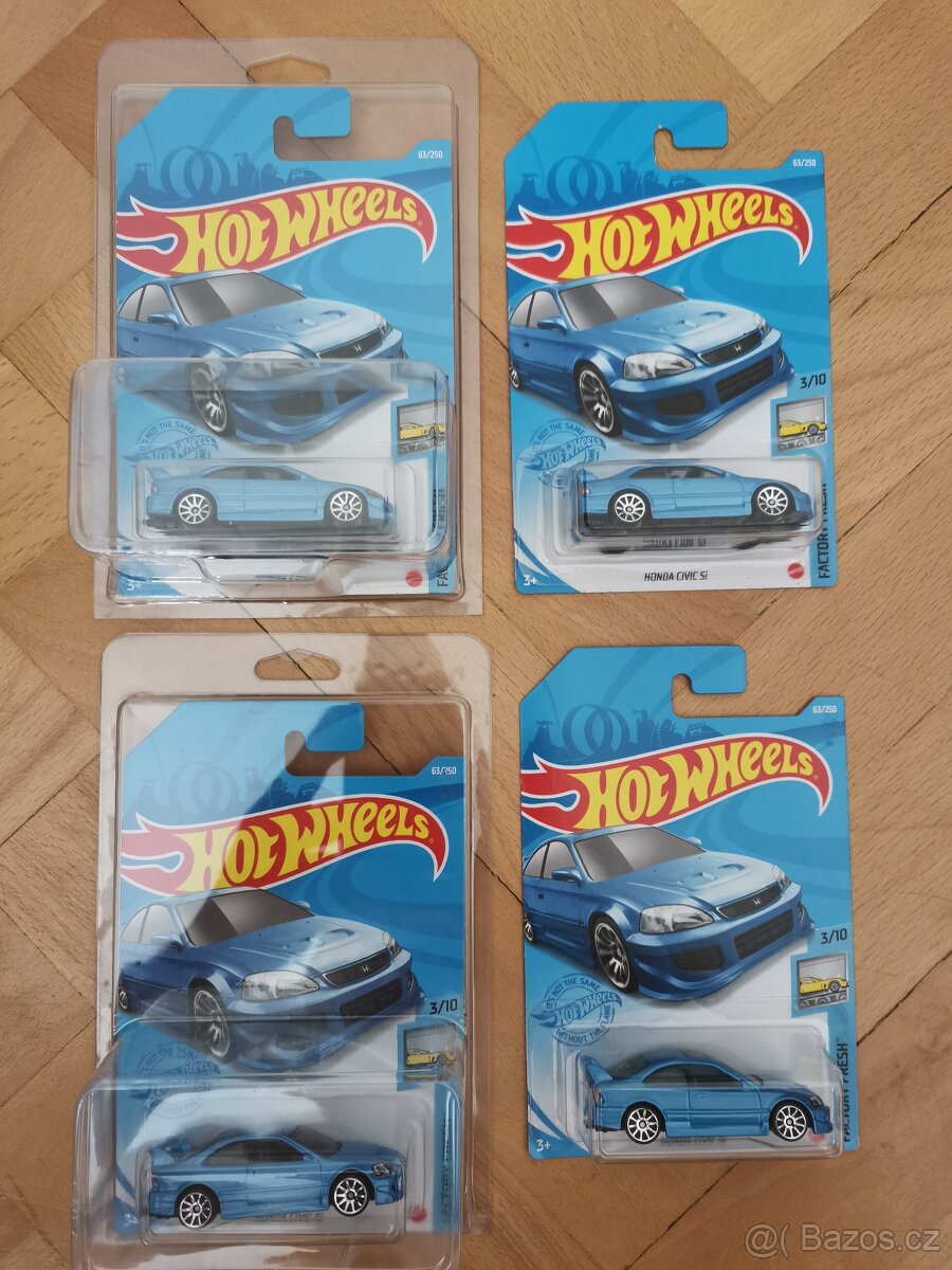 Hot Wheels Honda Civic modrá