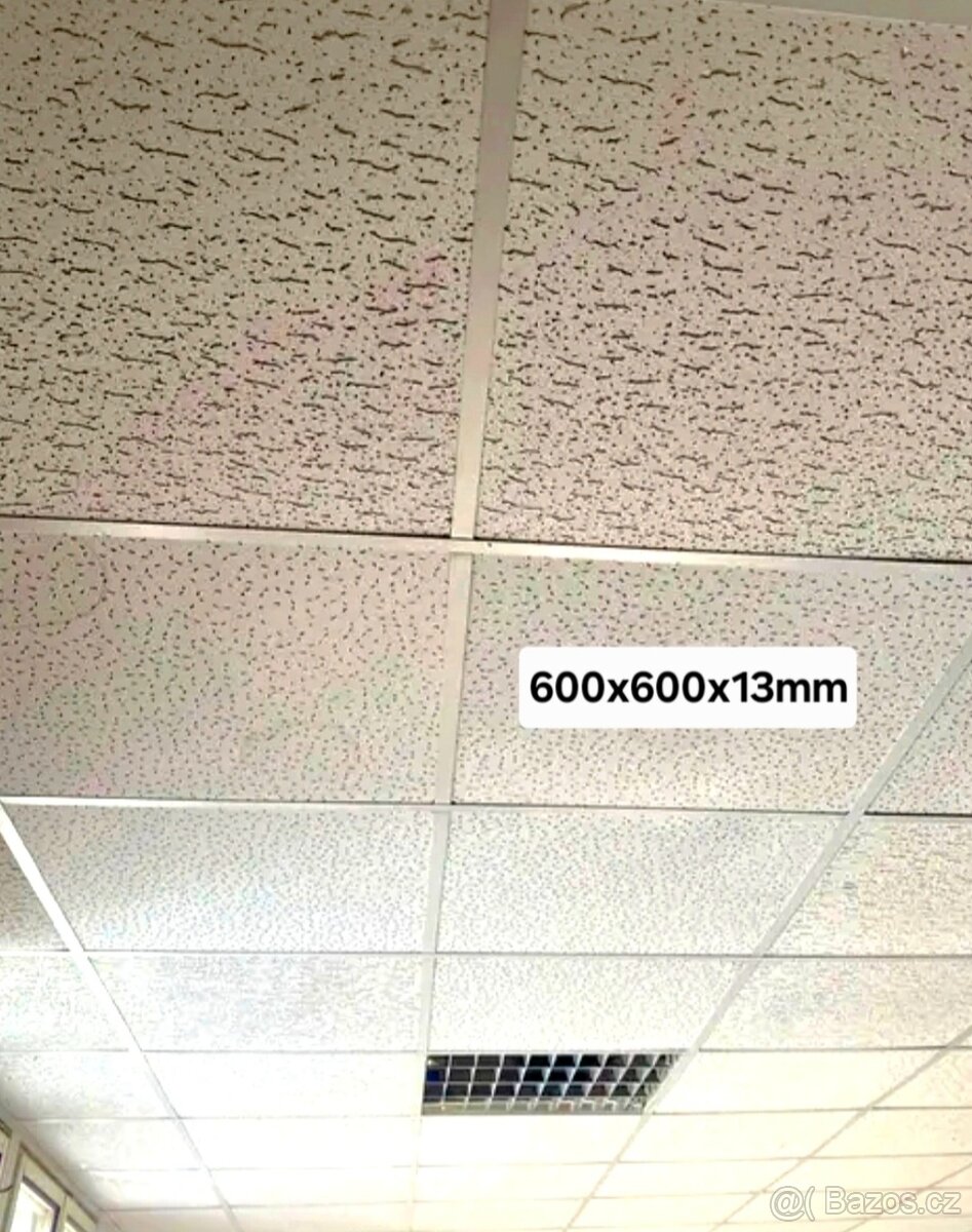 Podhledové ecodesky 600x600x13 mm