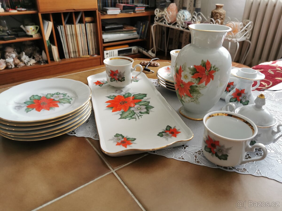 Luxusní vánoční porcelán Rudolf Kämpf Loučky nový