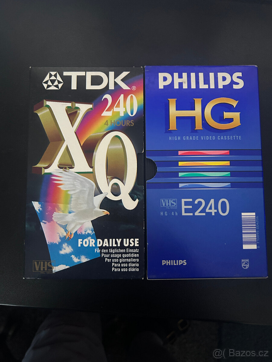 Video kazety VHS nahrané