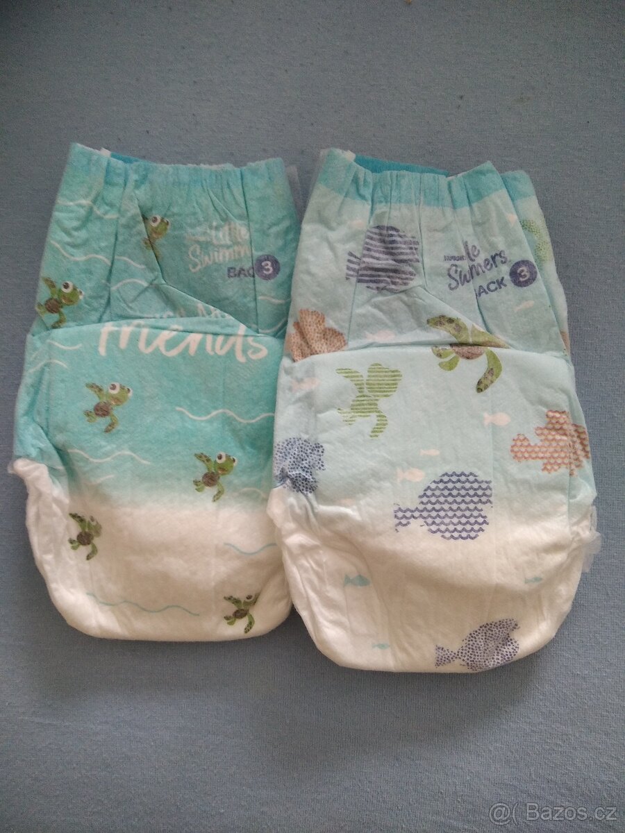 Jednorázové plenky do vody, vel. 3