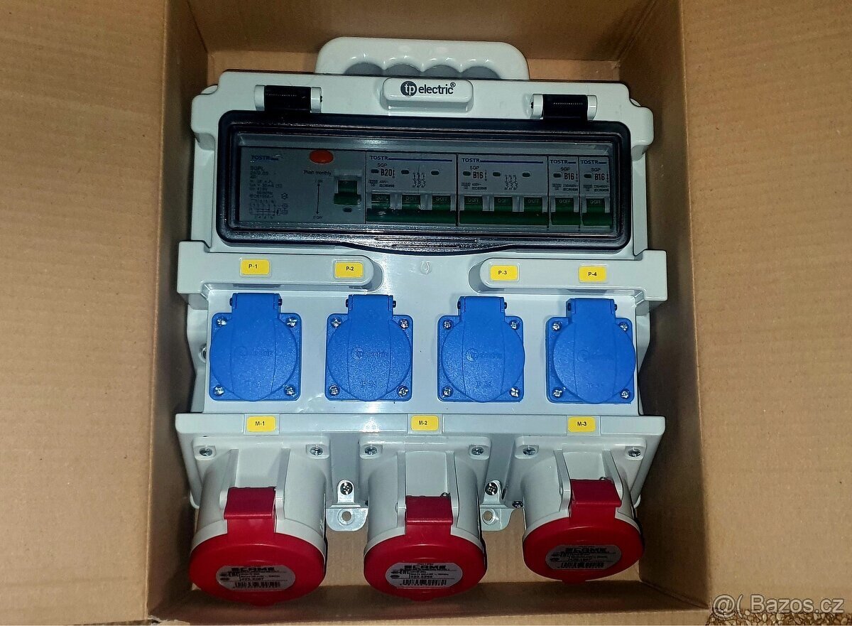 Zásuvková skříň jištěná 3x400V 4x230V