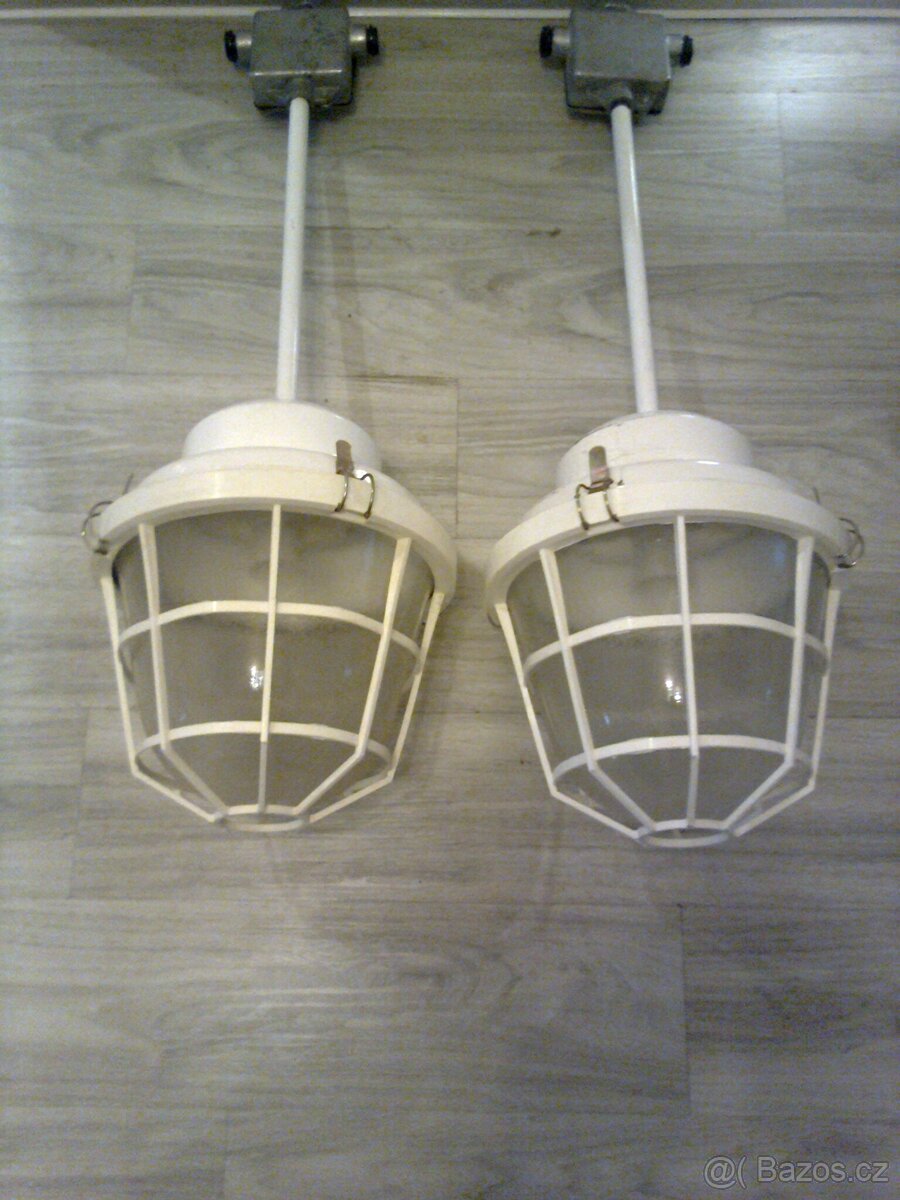 Industriální lampy Bílé 2x