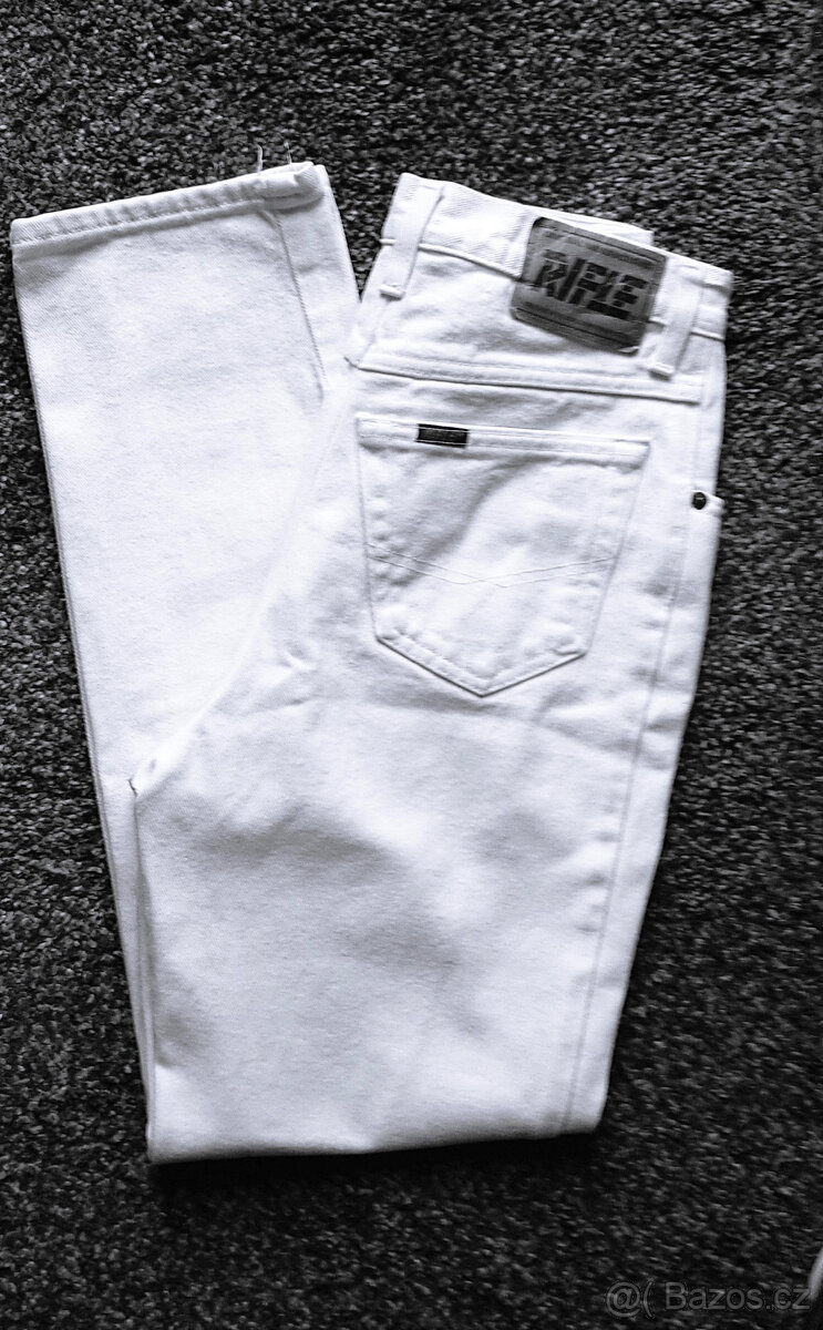 Kalhoty bílé - klasické rifle