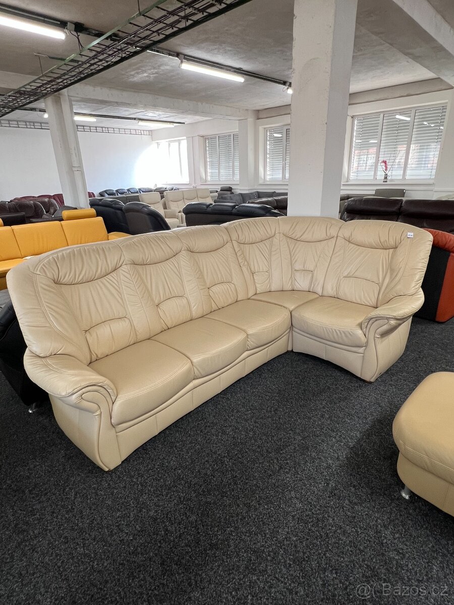 Sedací souprava rohová - kůže