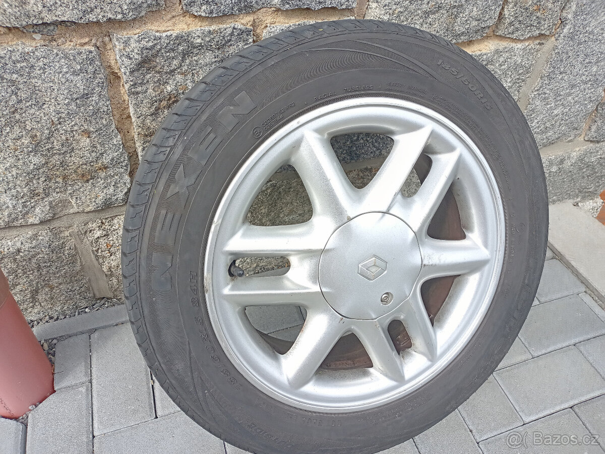 4x ALU disky Renault s letni pneu