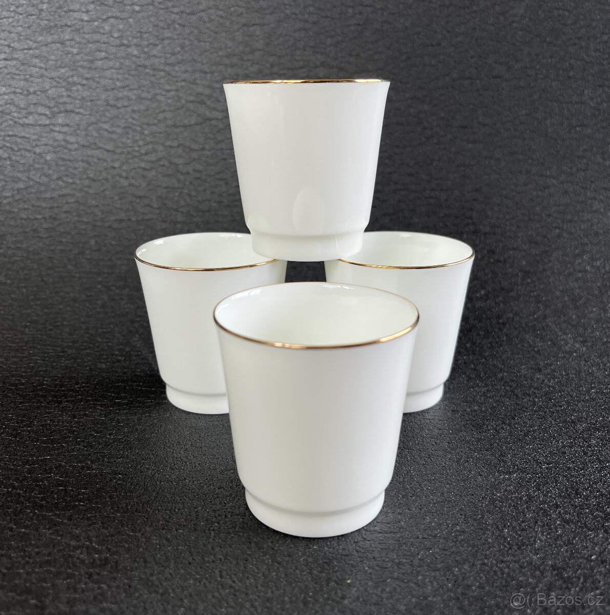 4x porcelánový panák 70ml, LFZ Lomonosov