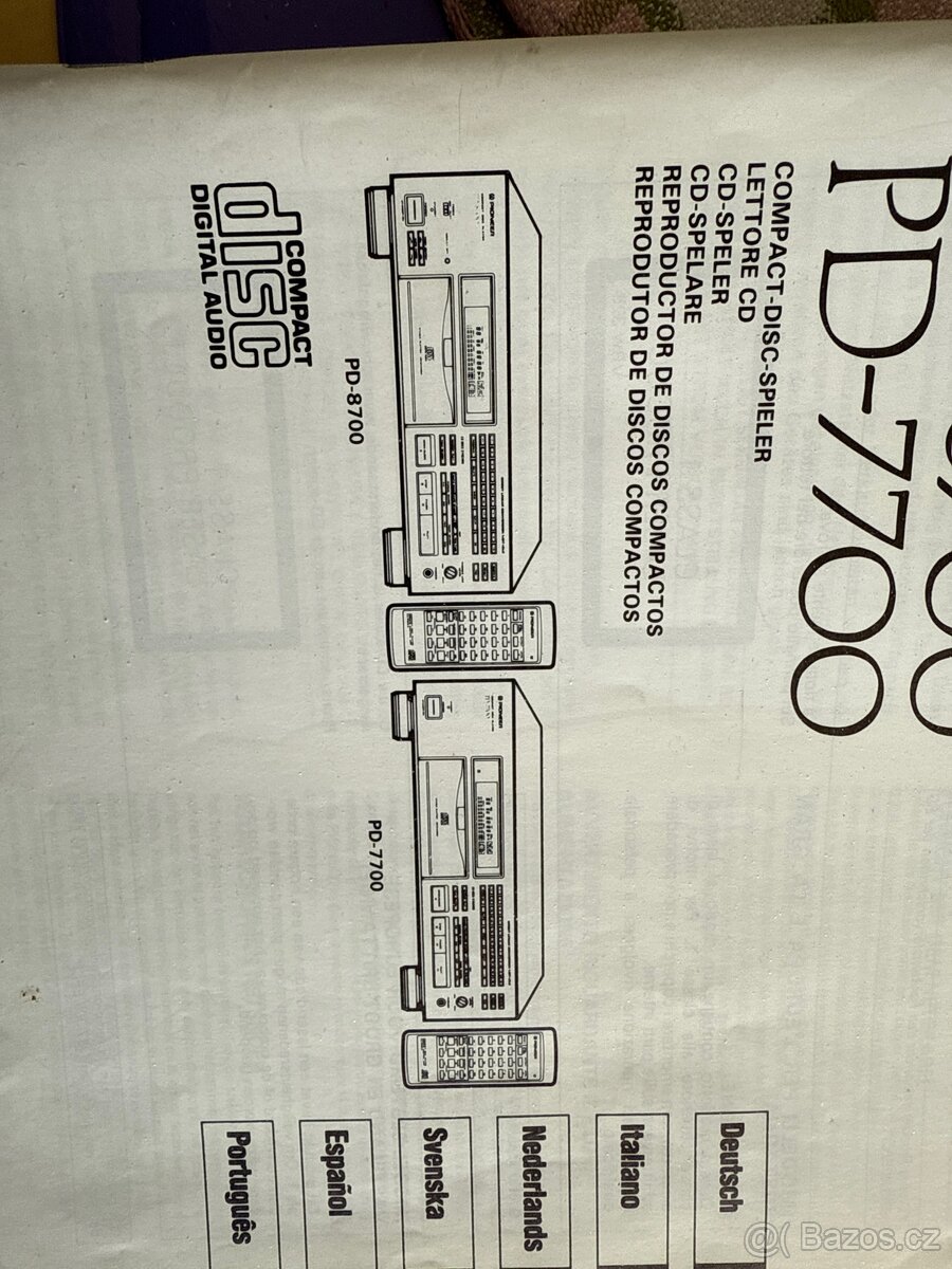 Prodám CD přehrávač PIONEER 8700