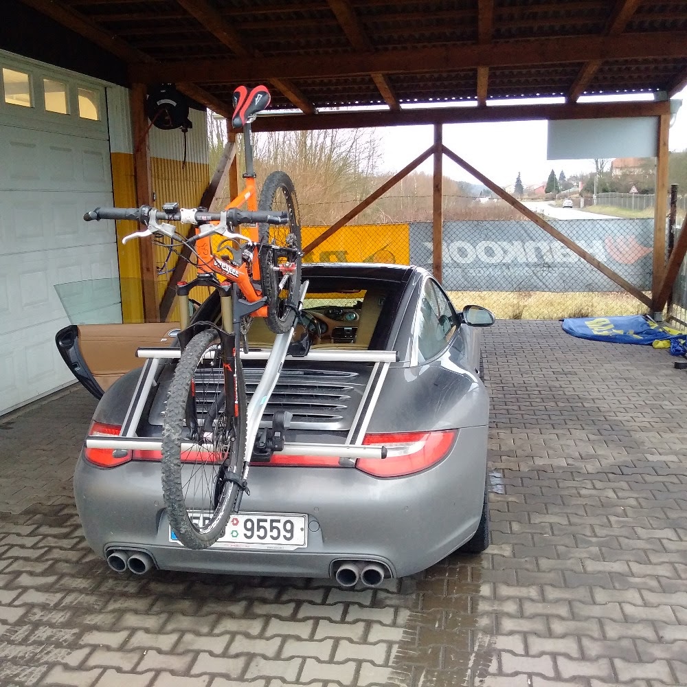 Porsche 911, Targa 997.1, 997.2 střešní nosič na kola, lyže