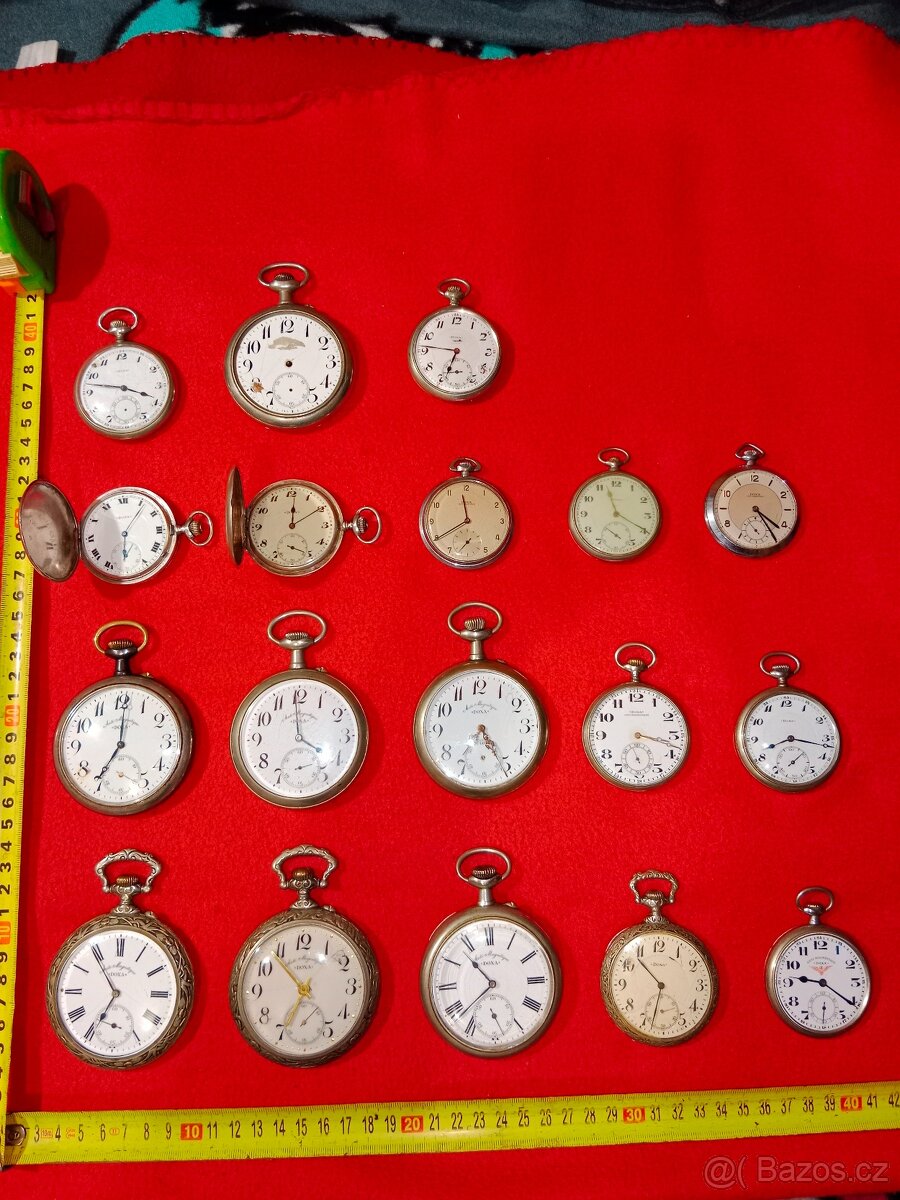 Kapesní hodinky vše zn. Doxa 18 ks