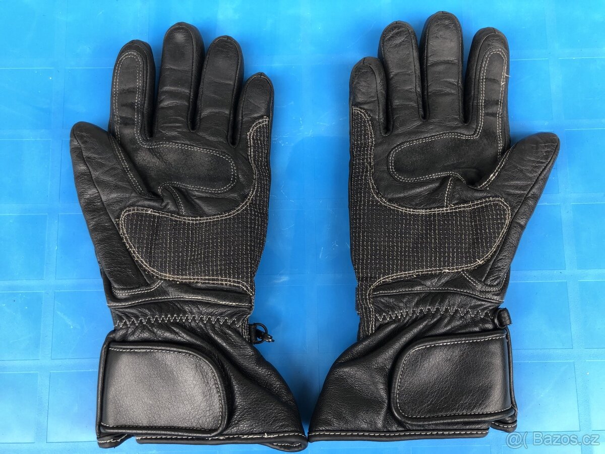Pánské kožené moto rukavice