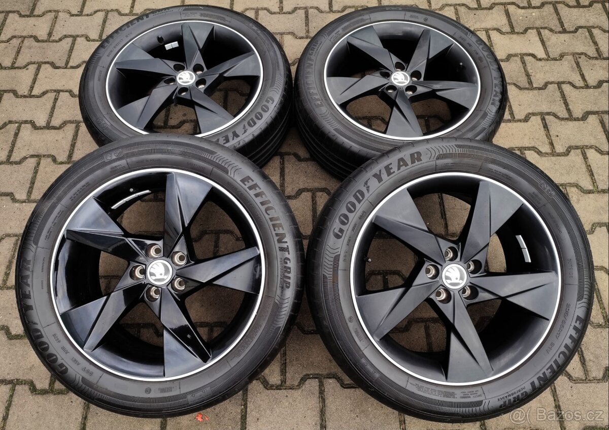 Alu kola originál Škoda Scala, Kamiq 5x100 R17 Volnas