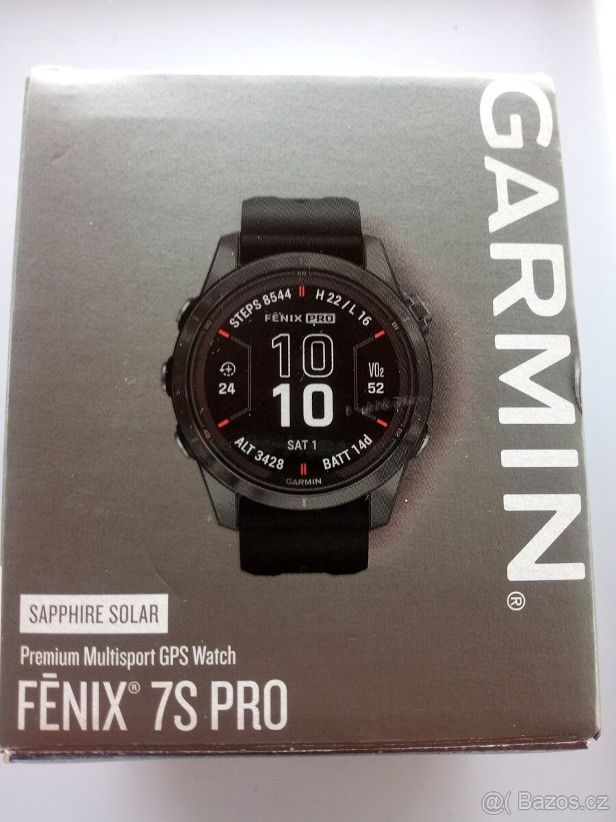 Garmin - Fēnix® 7S PRO Sapphire Solar - TOP stav