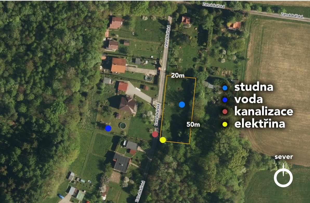 Pozemek 1038 m² s chatkou – Těrlicko, Hradiště pod Babí horo