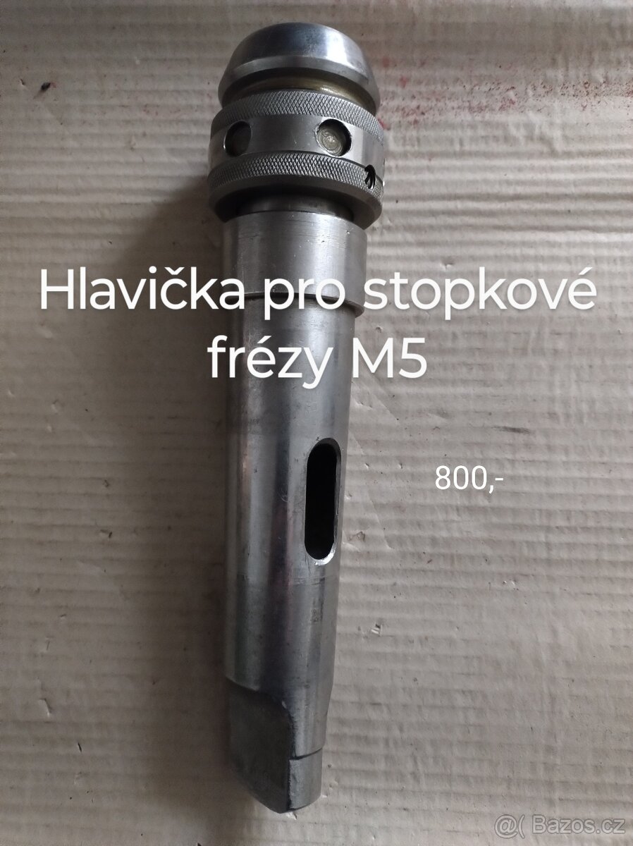 Hlavička pro stopkové frézy M5