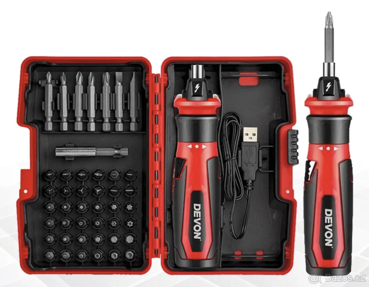 Elektrikářský kapesní aku šroubovák se světlem a indikací