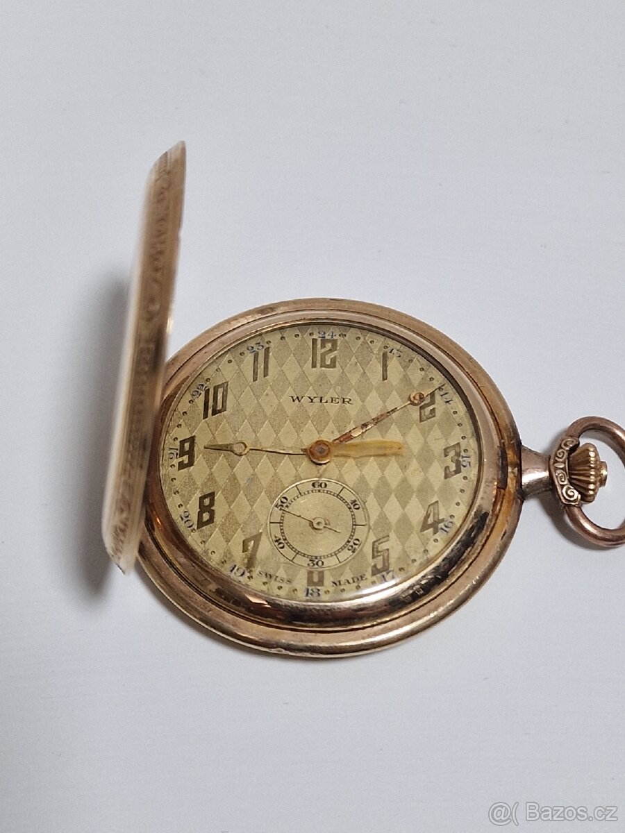 Zlaté kapesní hodinky Wyler